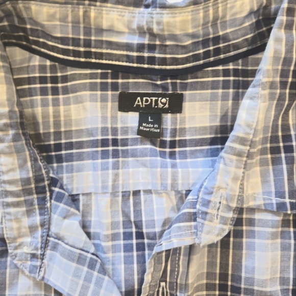 APT 9 Men's Sz L Button Down Short Sleeve - Picture 3 of 4